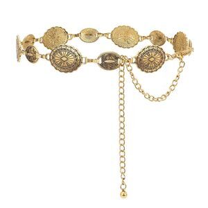 Western Belts For Woman Cowgirl Boho Concho Chain Waist Belt For Country💫